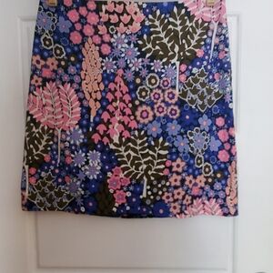 Talbots Floral Mini Skirt - Pink, Blue, Black